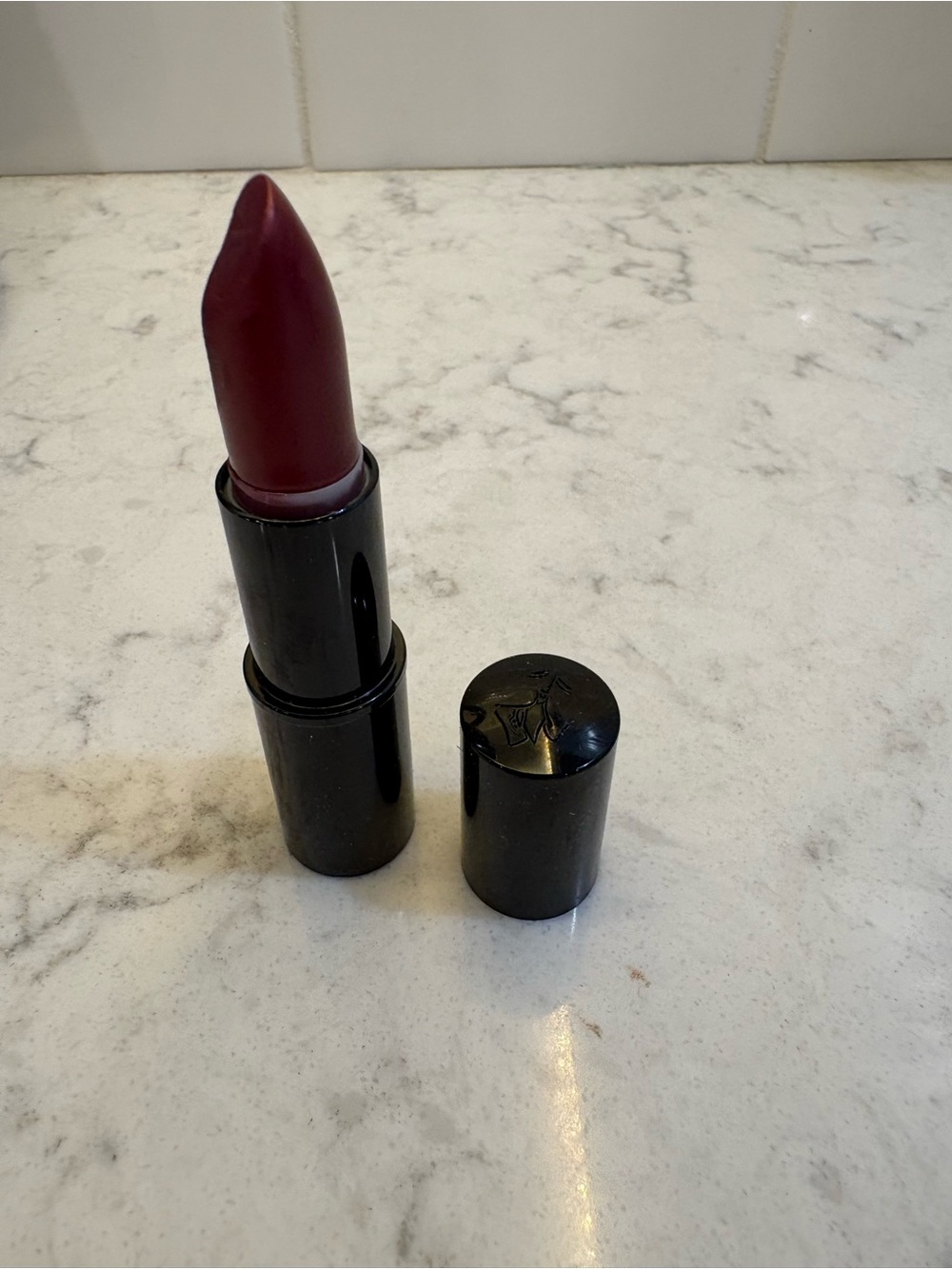 Lancome color design curtain call sheen Plum Cream Lipstick -